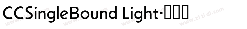 CCSingleBound Light字体转换